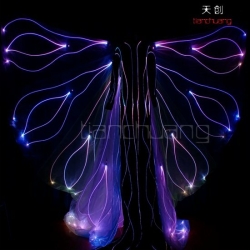 Fullcolor Fiber Optic Stilts Walkers butterfly Wings Costumes