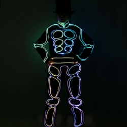DMX512 Controlled LED Fiber Optic Costumes